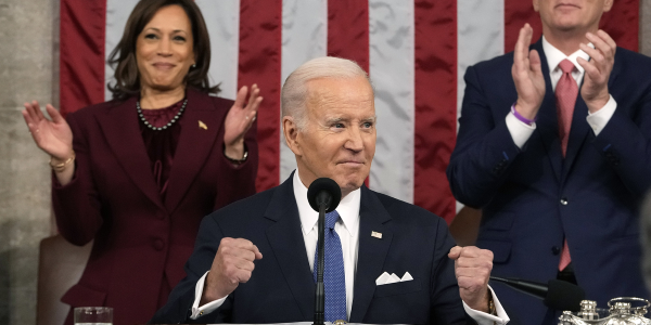 President Biden giving SOTU speech